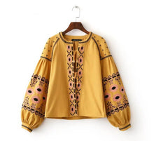 Ethnic Colors Flower Embroidery Jacket Woman Lantern sleeve Lacing up Kimono Cardigan Jacket Coat Sunscreen Femme