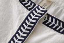 Ethnic Contrast color Striped O neck Embroidery Shirt Woman Pullover Blouse Tops blusas femme blusa