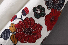 Ethnic Contrast color Striped O neck Embroidery Shirt Woman Pullover Blouse Tops blusas femme blusa