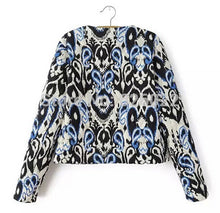 Ethnic Embroidery Beading Totem Print Paisley Quilted Jacket Women's Vintage Thin Padded Long Sleeve Coat Suits