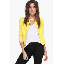 European Long Sleeve Women Blazers And Jackets Cardigan Jacket Coat Women Solid Color Leisure Blazer Femme