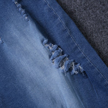 European Style Elastic Cotton Denim Skirt Ripped Jeans Skirt Sexy Bodycon Skirt Frayed Hole Jeans Saia High Waist Skirts