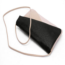 European and American Women Handbag Fashion Patchwork Lady Clutches Panelled PU Leather Solid Shoulder Bags Envelope