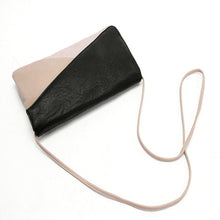European and American Women Handbag Fashion Patchwork Lady Clutches Panelled PU Leather Solid Shoulder Bags Envelope