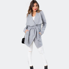 Europen Ladies Coat With Belt Slim Waist Jacket Chaquetas Mujer Solid Women Coat Plus Size Clothing Sale
