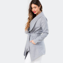 Europen Ladies Coat With Belt Slim Waist Jacket Chaquetas Mujer Solid Women Coat Plus Size Clothing Sale