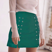 Explosion Lace Up Leather Suede Pencil Skirt Cross High Waist Skirt Zipper Split Bodycon Bandage Skirts Womens GV456