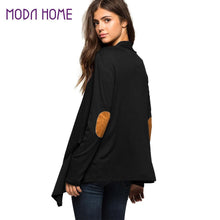fall-fashion-women-office-cardigan-open-front-drape-irregular-girls-clothes-elbow-patchwork-long-sleeve-casual-outerwear-black BBL