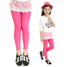 fall-girls-stretch-leggings-imitation-leather-pants-kids-clothing-trousers-2-7-y BBL