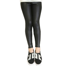 fall-girls-stretch-leggings-imitation-leather-pants-kids-clothing-trousers-2-7-y BBL