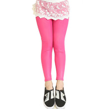 fall-girls-stretch-leggings-imitation-leather-pants-kids-clothing-trousers-2-7-y BBL