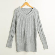 fall-women-sweaters-and-pullovers-ol-knitted-sweater-solid-ribbed-v-neck-long-sleeve-casual-longline-jumper-sweater-mujer BBL