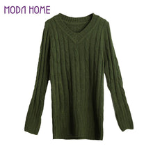 fall-women-sweaters-and-pullovers-ol-knitted-sweater-solid-ribbed-v-neck-long-sleeve-casual-longline-jumper-sweater-mujer BBL