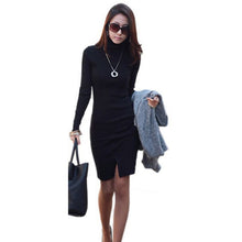 fashion-fall-womens-cotton-casual-bodycon-evening-party-mini-dress BBL