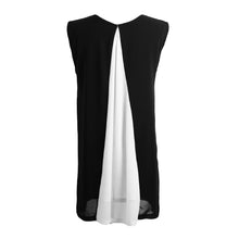 chiffon-women-dress-splicing-o-neck-sleeveless-mini-party-dress-partial-lined-beach-dress-white-blue-yellow BBL