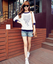 europe-america-women-t-shirt-owl-printcolor-block-batwing-half-sleeves-tops-blusas-femininas-casual-shirts-white BBL