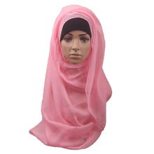 Fashion Islamic Turban Head Wear Band Neck ChCover Bonnet Muslim Short Hijab Shawls Arab Women Scarf