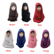 Fashion Islamic Turban Head Wear Band Neck ChCover Bonnet Muslim Short Hijab Shawls Arab Women Scarf