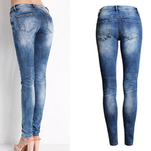 Jeans Woman Ladies Cotton Denim Pants Stretch Ripped Skinny Jeans Womens Bleach Denim Jeans Femme Low Waist Pencil Pants