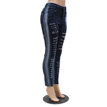 Jeans Woman Black Ripped Skinny Jeans Pencil Pants Trousers High Waist Hole Destroyed Vintage Women's Jeans
