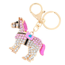 jewelry-hollow-out-horse-car-key-chain-rhinestone-animal-pendant-key-ring-couple-keychain-keyring-5color BBL