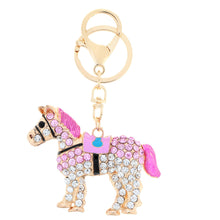 jewelry-hollow-out-horse-car-key-chain-rhinestone-animal-pendant-key-ring-couple-keychain-keyring-5color BBL