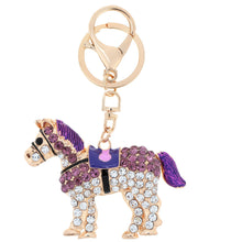 jewelry-hollow-out-horse-car-key-chain-rhinestone-animal-pendant-key-ring-couple-keychain-keyring-5color BBL