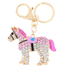 jewelry-hollow-out-horse-car-key-chain-rhinestone-animal-pendant-key-ring-couple-keychain-keyring-5color BBL