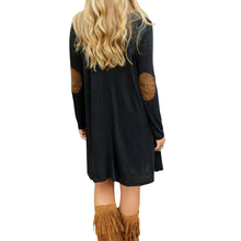 Loose Plus Size Casual Dress Mini V-Neck Long Sleeve Dresses Patchwork Sleeve Oversize Women Clothing