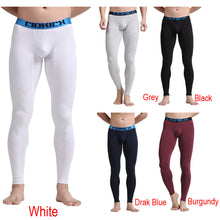 fashion-men-skinny-leggings-solidcolor-long-johns-underwear-slim-tights-elastic-waist-cotton-sleepwear-thermal-underwear BBL