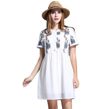 women-chiffon-dress-embroidery-o-neck-elegant-dress-short-sleeves-button-loose-large-size-party-dress-white BBL