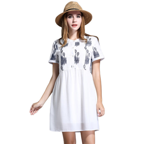 women-chiffon-dress-embroidery-o-neck-elegant-dress-short-sleeves-button-loose-large-size-party-dress-white BBL