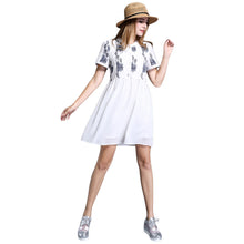 women-chiffon-dress-embroidery-o-neck-elegant-dress-short-sleeves-button-loose-large-size-party-dress-white BBL