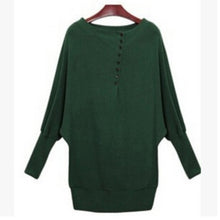 fashion-women-batwing-sleeve-oversized-knit-sweater-loose-jumper-pullover-tops-y8 BBL