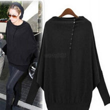 fashion-women-batwing-sleeve-oversized-knit-sweater-loose-jumper-pullover-tops-y8 BBL