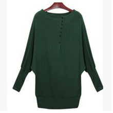 fashion-women-batwing-sleeve-oversized-knit-sweater-loose-jumper-pullover-tops-y8 BBL