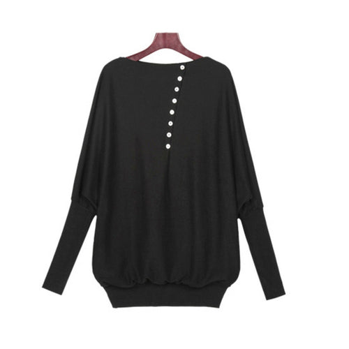 fashion-women-batwing-sleeve-oversized-knit-sweater-loose-jumper-pullover-tops-y8 BBL
