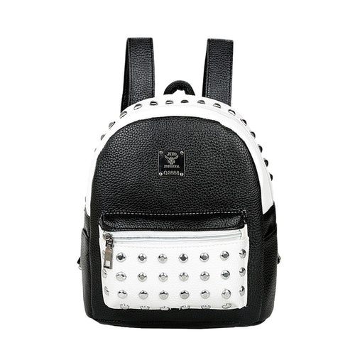 fashion-women-black-white-backpack-pu-leather-rivet-patchwork-casual-student-girls-schoolbag-teenagers-small-vintage-backpacks BBL
