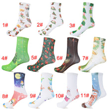 fashion-women-christmas-sock-santa-claus-calcetines-harajuku-snowman-casual-festive-printed-cotton-meias-funny-sock-deer-hosiery BBL