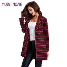 women-knitted-coat-cardigan-contrast-stripe-notched-collar-long-sleeve-warm-sweater-outerwear-knitwear BBL