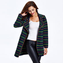 women-knitted-coat-cardigan-contrast-stripe-notched-collar-long-sleeve-warm-sweater-outerwear-knitwear BBL