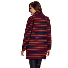 women-knitted-coat-cardigan-contrast-stripe-notched-collar-long-sleeve-warm-sweater-outerwear-knitwear BBL