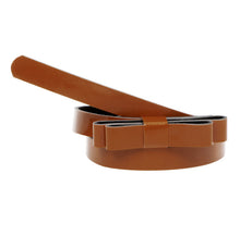 women-lady-slender-waist-belt-cute-bowknot-candycolor-thin-skinny-pu-leather-waistband-belt-brown BBL