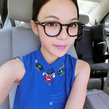 fashion-women-men-unisex-square-glasses-retro-nerd-eyewear-eyeglasses-spectacles BBL