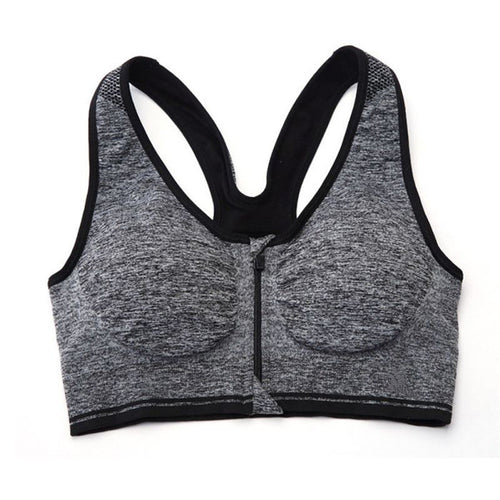 fashion-women-padded-s-bra-tank-top-zip-fitness-seamless-racerback-stretch-tops-shockproof-bras BBL