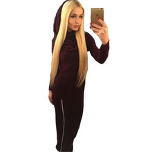 Women Long Hoodies Casual Long Sleeve Cotton Hoodies Hooded Zipper Split Warm Sweatshirt Dress