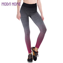 fashion-women-yuga-pants-girls-elastic-leggings-gradient-high-waist-pantaloni-donna-stretch-cropped-trousers-pants BBL