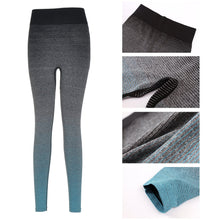 fashion-women-yuga-pants-girls-elastic-leggings-gradient-high-waist-pantaloni-donna-stretch-cropped-trousers-pants BBL