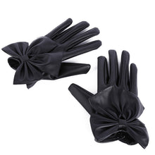 fashion-women-s-ladies-butterfly-bow-wrist-soft-leather-gloves-mittens-new BBL