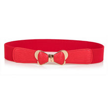 fashion-womens-metal-vintage-elastic-stretch-gold-bowknot-waist-belt-waistband BBL